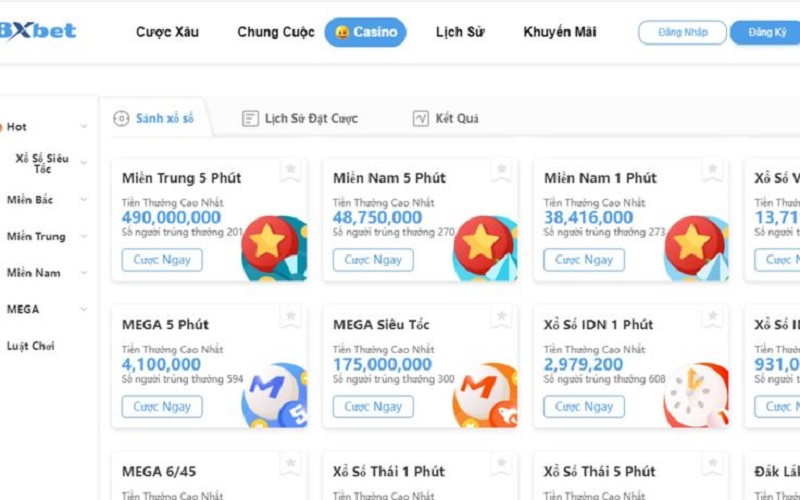 Những hình thức lô đề online tại 8xbet