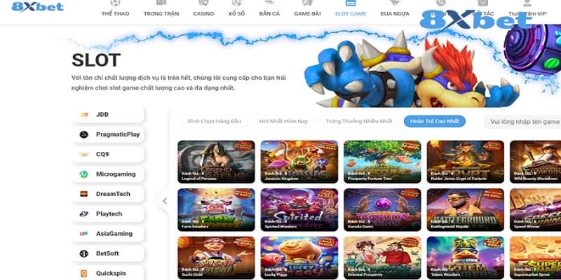 Slot game tại nhà cái 8xbet